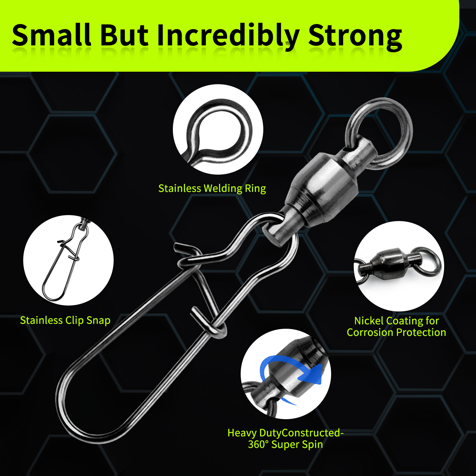9KM 10PCS Ball Bearing Swivel  - Baitcasting Reel incelemesi ve fiyatı