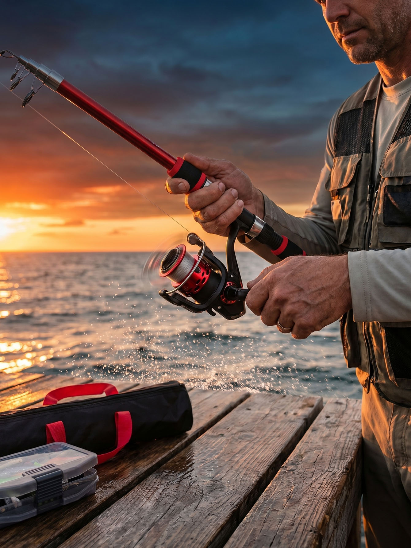 Fishing Rod Reel Combos Collap - Reel Bag incelemesi ve fiyatı