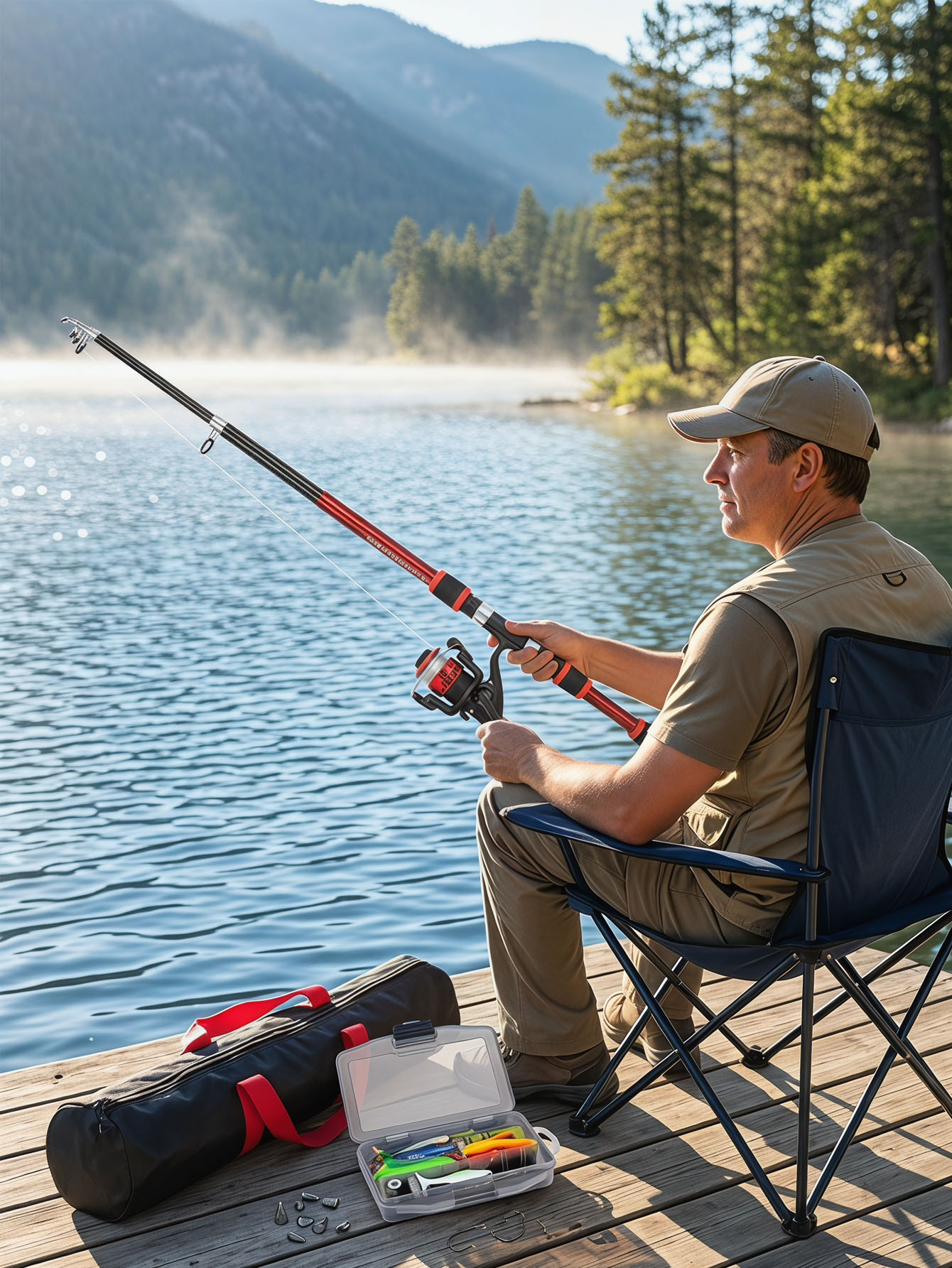 Fishing Rod Reel Combos Collap - Reel Bag incelemesi ve fiyatı