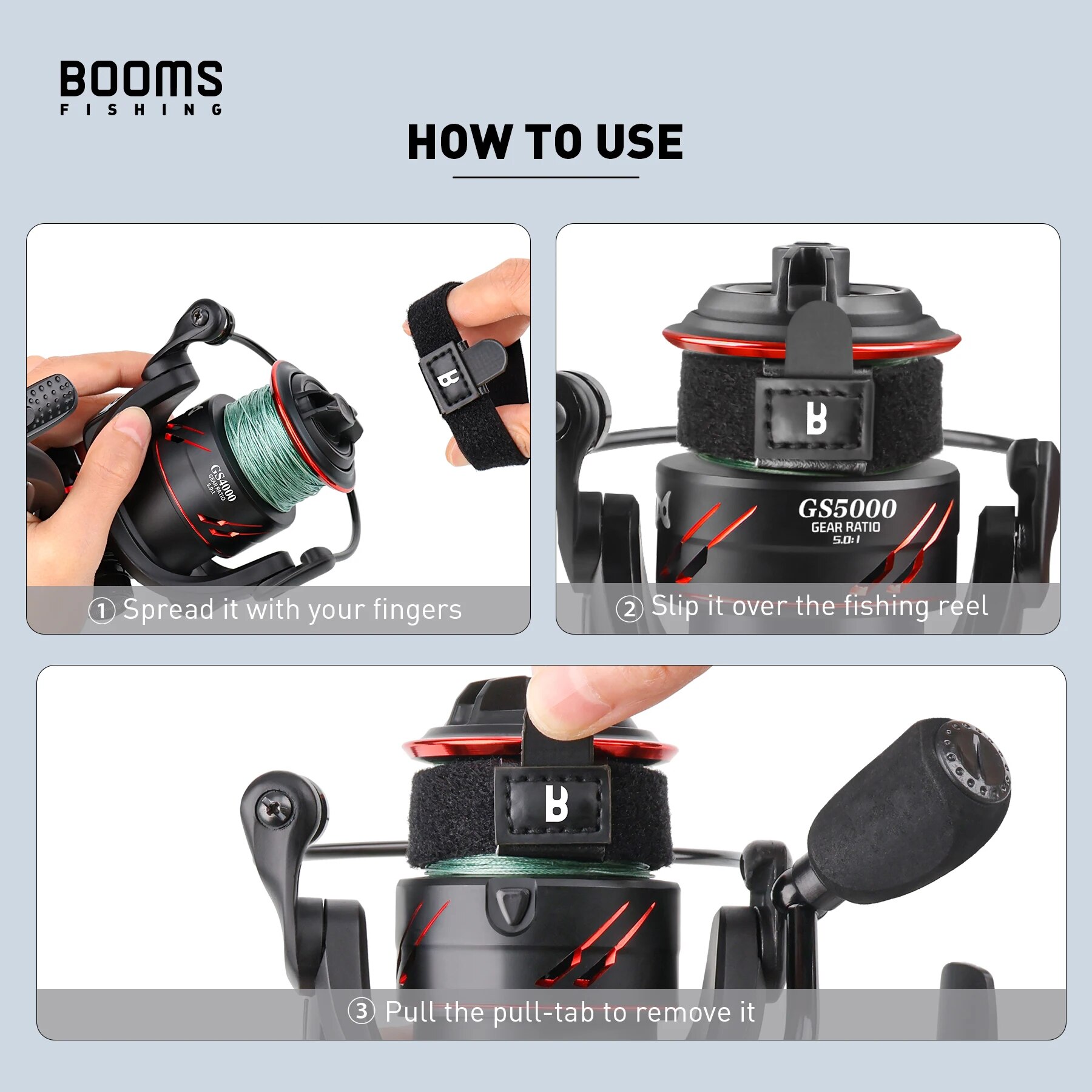 Booms Fishing SB1 4Pcs Spinnin - Reel Cover incelemesi ve fiyatı